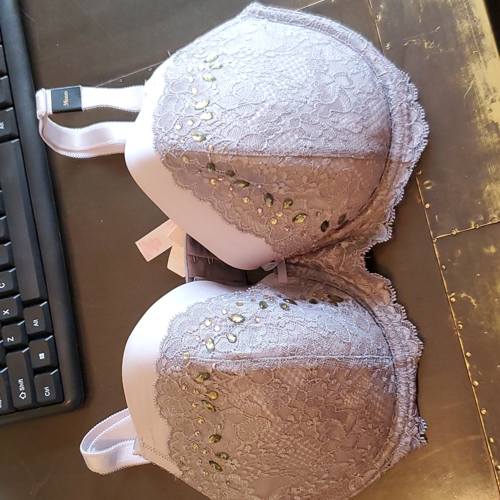 NEW Victoria's Secret $75 lace/ beaded bra 34DDD Dream Angels - WTAGS